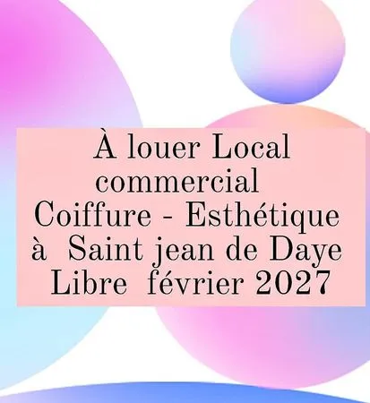 Local commercial saint jean de Daye a louer