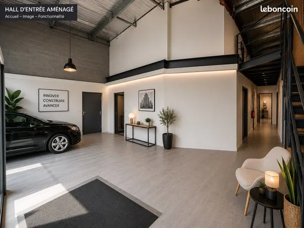 Espace polyvalent 218m2 - showroom, bureaux, stockage