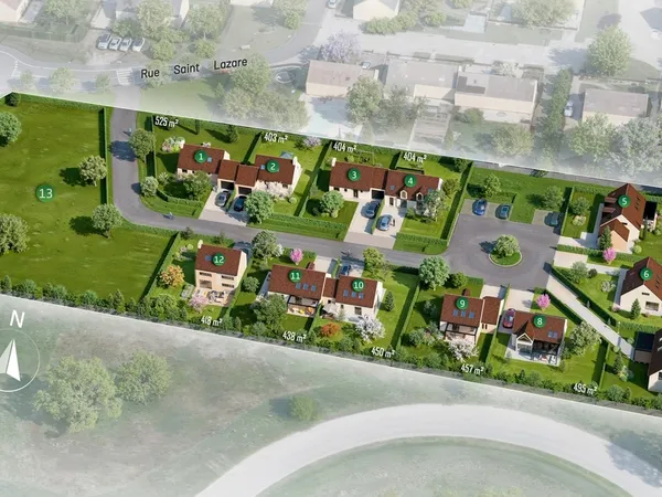 Terrain en lotissement 404 m²
