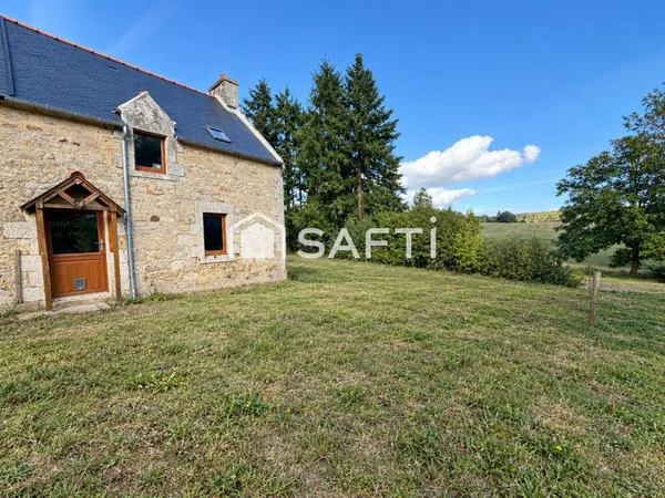 MAISON DE 68 M2 SUR TERRAIN DE 960 M2 A RENOVER EN CAMPGANE DE MELRAND