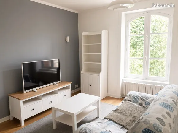 T3 duplex meublé rénové avec jardin et chauffage inclus