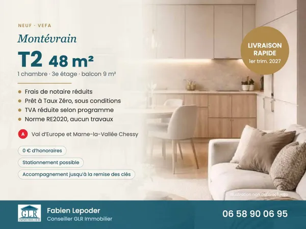 Appartement 2 pièces 48 m²