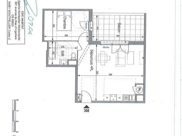 Appartement 2 pièces 50 m²