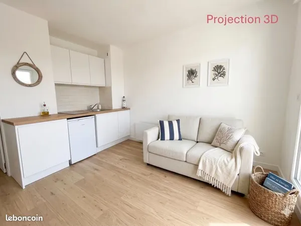 Studio 1 pièce 18 m²