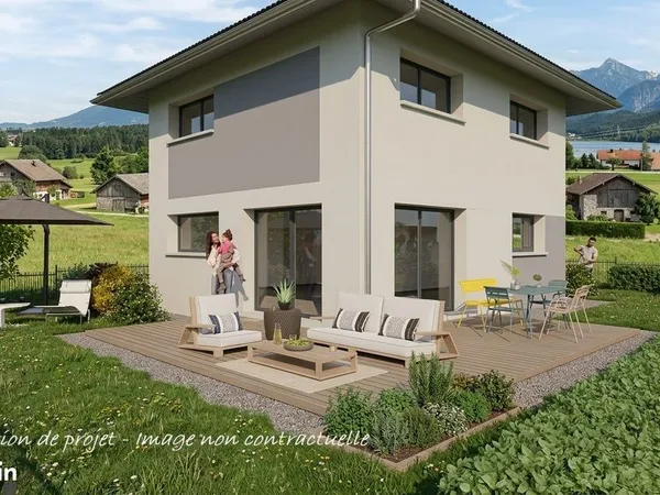 Projet de construction d'une maison 99m² avec terrain de 426m² à BRENTHONNE (74)