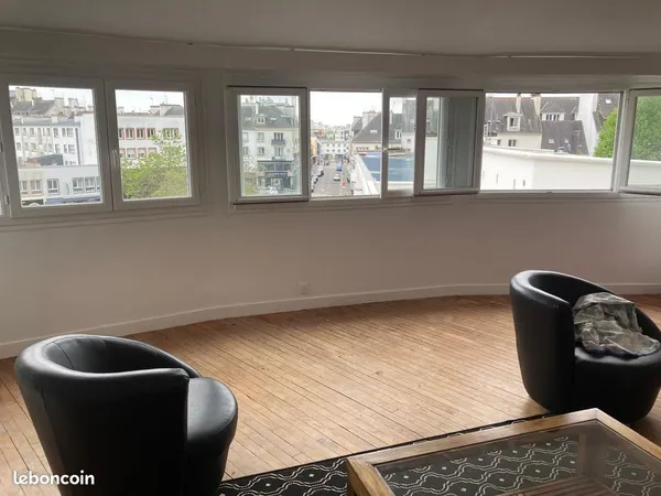 Location meublee appart grand t2 70m2 hyper centre ville lorient