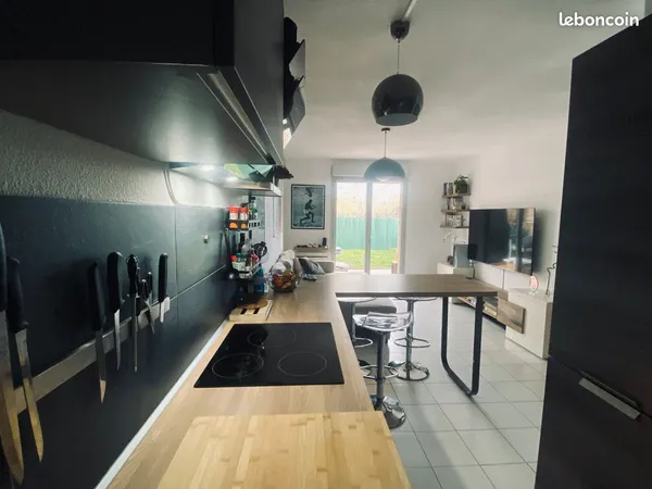 T2 40M2 Meublé avec jardin et parking