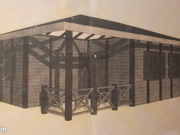 Chalet en bois exotique