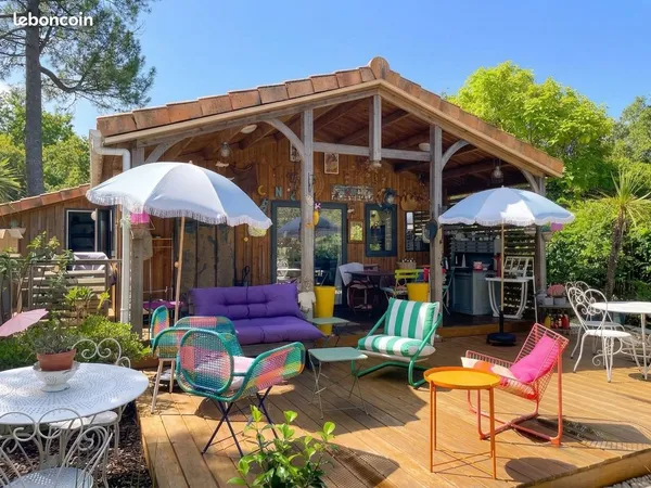 Chalet 42 m2 - 3 chambres - parcelle 300 m2 - Domaine de la Forge Camping 4