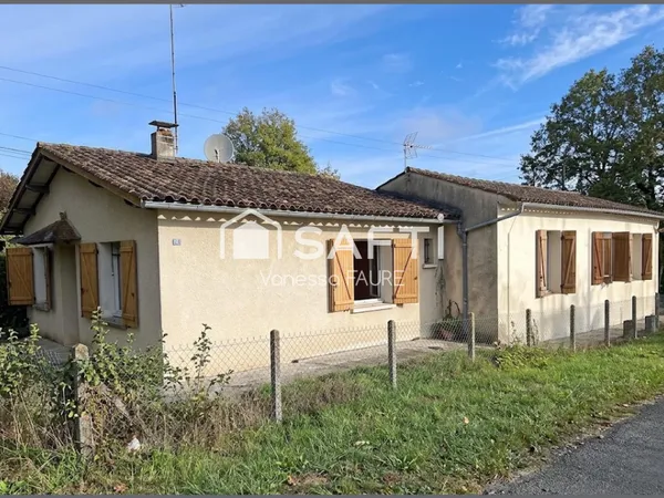 Maison à potentiel exceptionnel avec dépendance - 106 m² sur parcelle de 10 000 m² à Targon