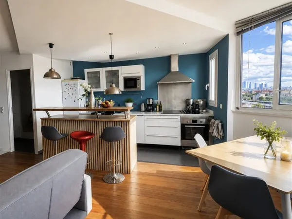 Au pied du T2 - Duplex lumineux vue Seine