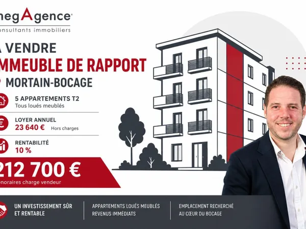 Immeuble de rapport - 5 appartements T2