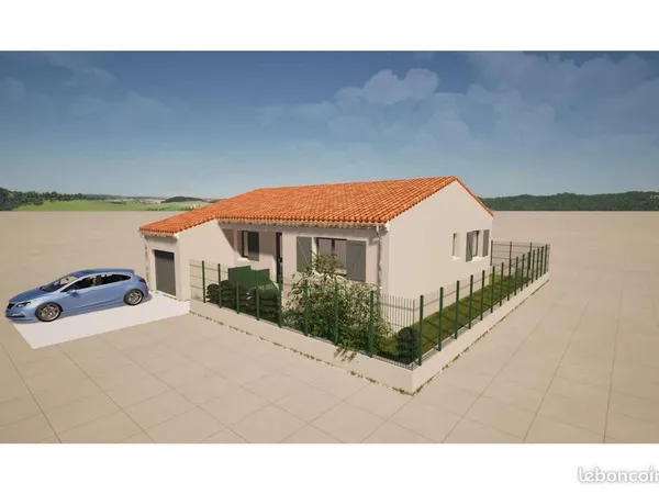 Terrain à bâtir 240 m² - Permis purgé (Maison d'architecte 86 m² PMR + garage) - Proximité immédiate
