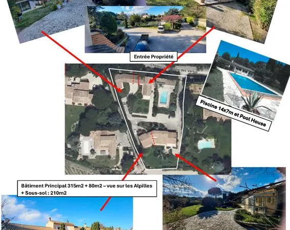 Propriété 5x logements + Piscine + Dépendances