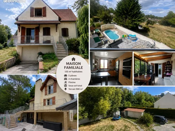 Maison à vendre avec piscine à Chaumontel