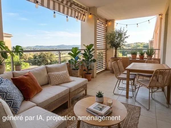 SAINT-RAPHAËL EMPLACEMENT PRIVILÉGIÉ 3 PIÈCES AVEC TERRA