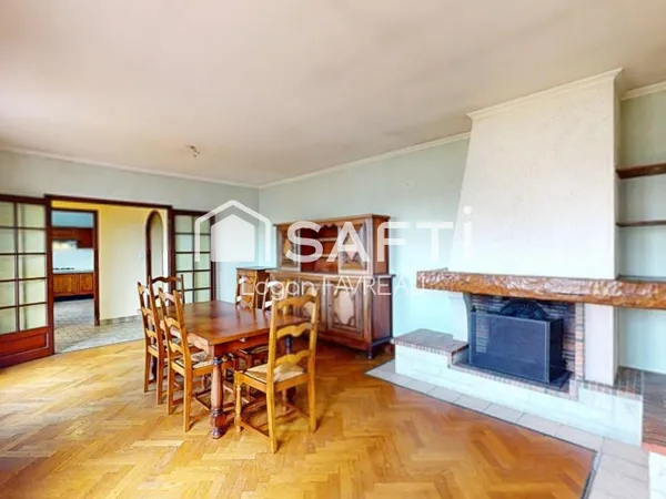 Maison T4 avec jardin clôturé et sous sol complet