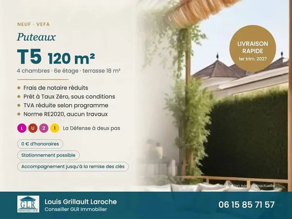 Appartement 5 pièces 120 m²