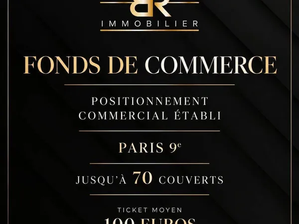 Fonds de commerce 172 m²