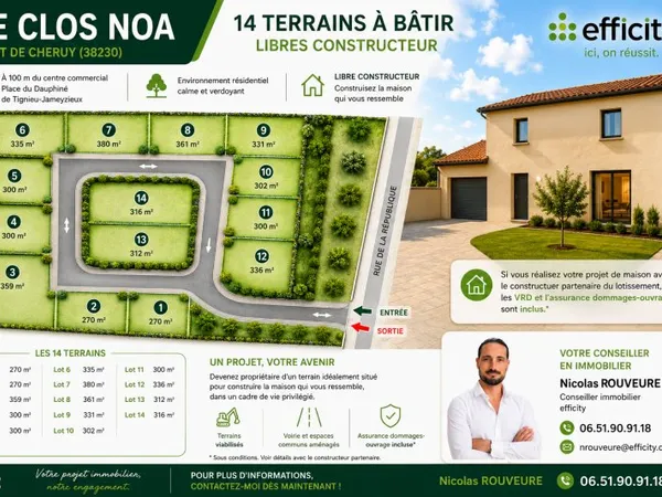Terrain 270 m²