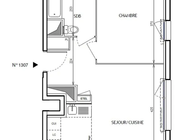 Alfortville Sud - 2 pièces 40.56 m2 avec parking