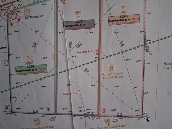 Vente de terrain à bâtir