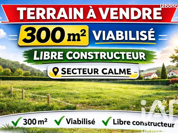 Terrain 300 m² Talence