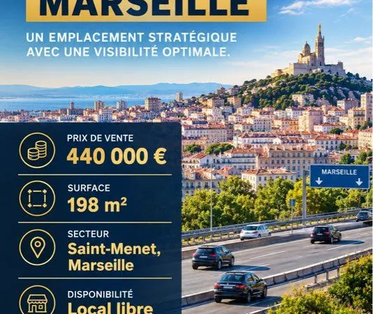 Murs commerciaux Marseille proche autoroute