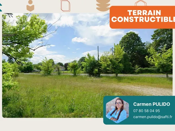 Terrain constructible de 1 001 m²