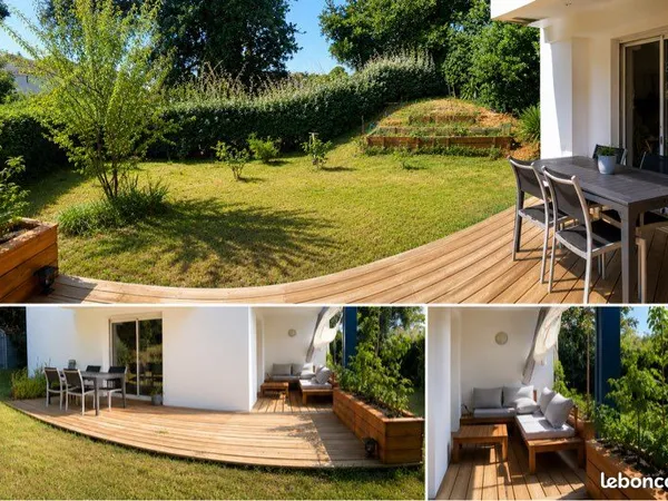 Appartement entièrement rénové - Jardin privatif 250 m² -Triangle d'Or Capbreton | Terrasse 40 m²