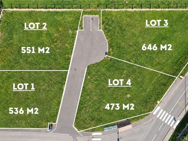 Terrain 536 m²