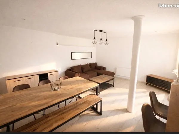 Location meublée - T3 lumineux avec terrasse