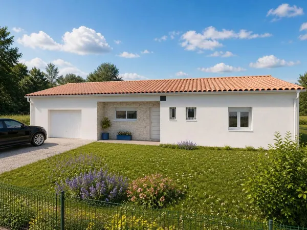 Terrain + maison 80 m²