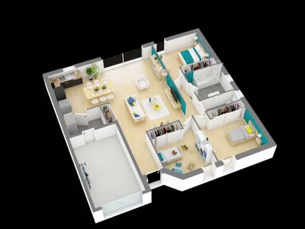 Maison neuve 4 pièces 89 m²