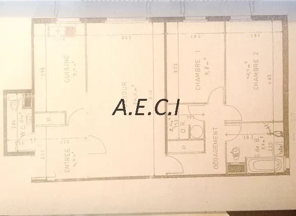 Appartement 3 pièces 76 m²