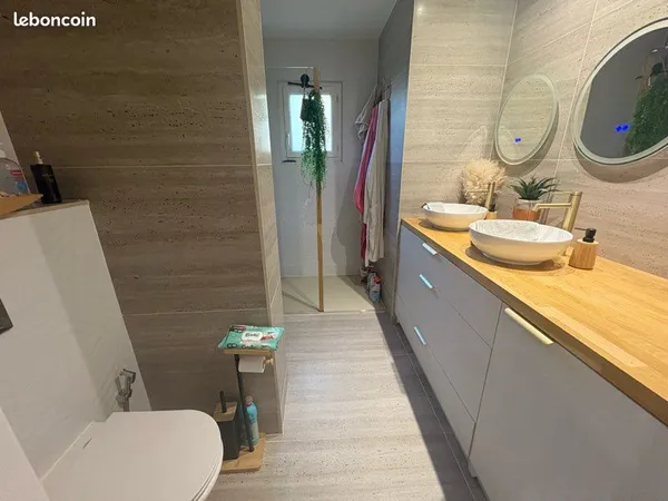 T4 80 m² refait à neuf - Jardin + balcon - Garage 60 m² - Montimaran Disponible à partir de janvier 