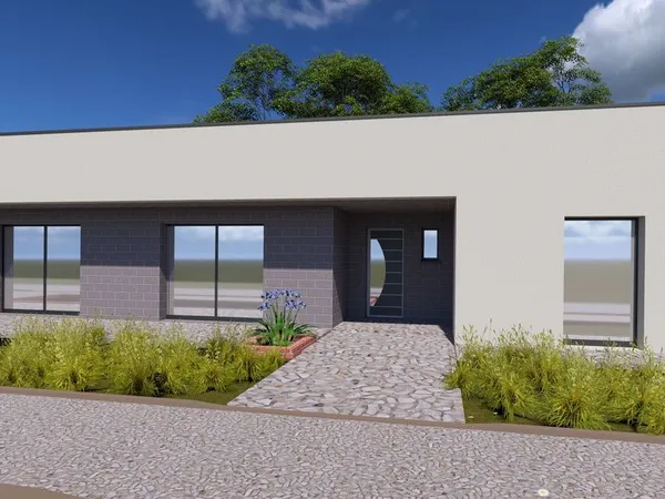Terrain + Maison 🔴 265 500 🟣 162,48 m²