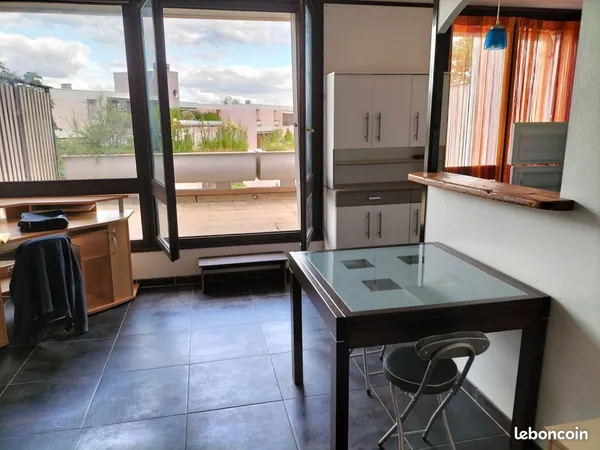 T1 meublé avec grande terrasse et parking Quetigny