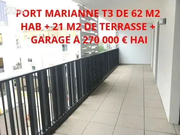 Appartement 3 pièces 62 m² à vendre à Montpellier (34000)