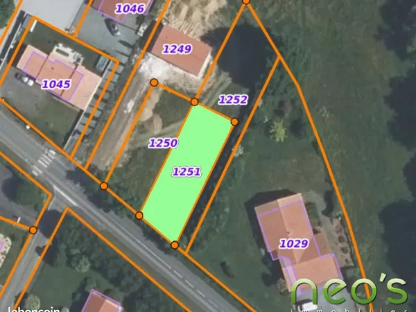 Terrain 421 m² Melay
