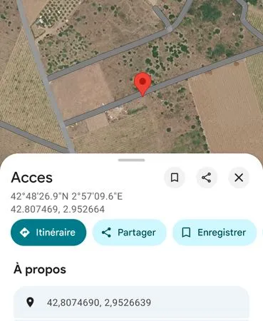 Vends terrain de loisirs saint Hippolyte 622 m2