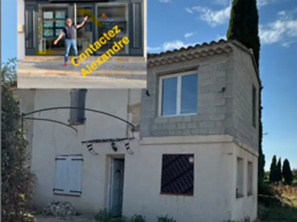 Maison T2 + cour 40 m² à terminer en campagne