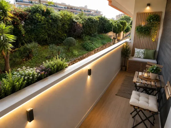 Menton bas Borrigo, studio de 23,60 m2 et balcon.