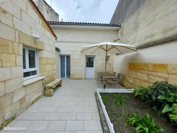 Maison 3 pièces lumineuse avec cour et clim Libourne