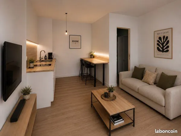 Studio meublé entièrement rénové - Idéal étudiant - Boulogne-sur-Mer
