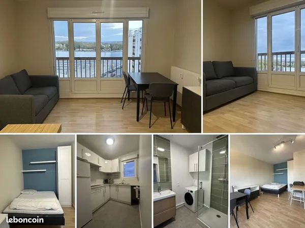 T1 bis meublé 31 m² - Saint-Rémi Reims - Vue dégagée