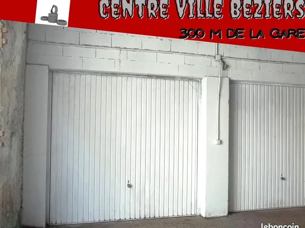 Garage, box à louer Béziers centre ville 300 m de la gare. Accès facile en Rez de Chaussée