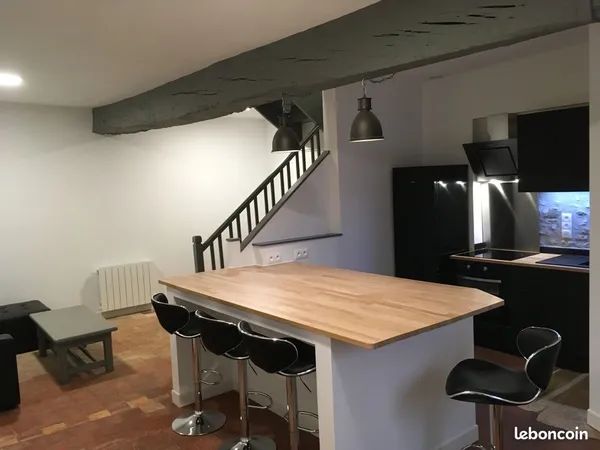 Maison moderne et authentique meublee et equipee