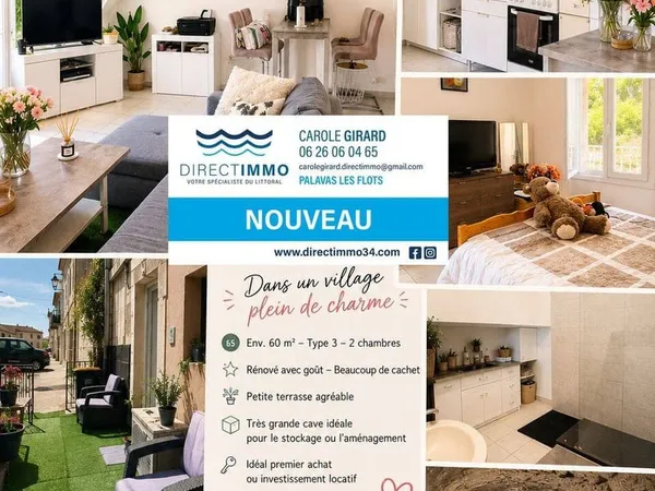 Appartement 3 pièces 58 m²