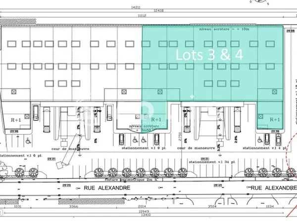Bureaux 2 242 m²